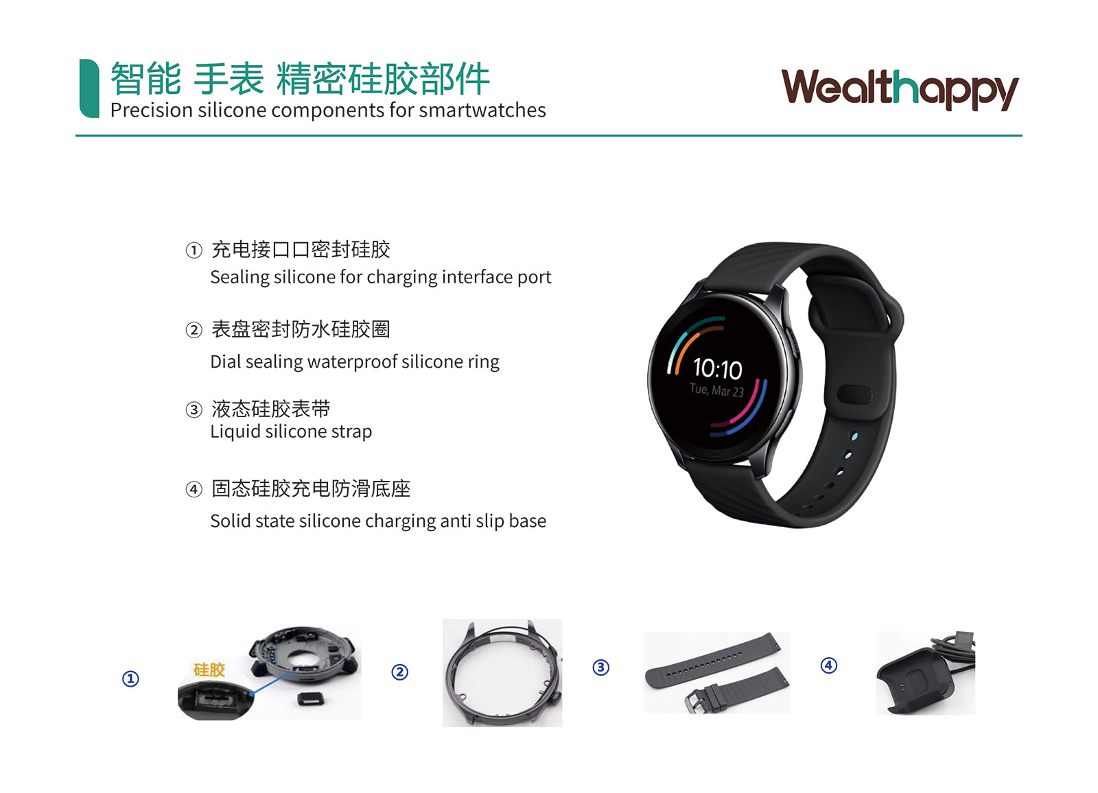 智能手表精密硅胶部件